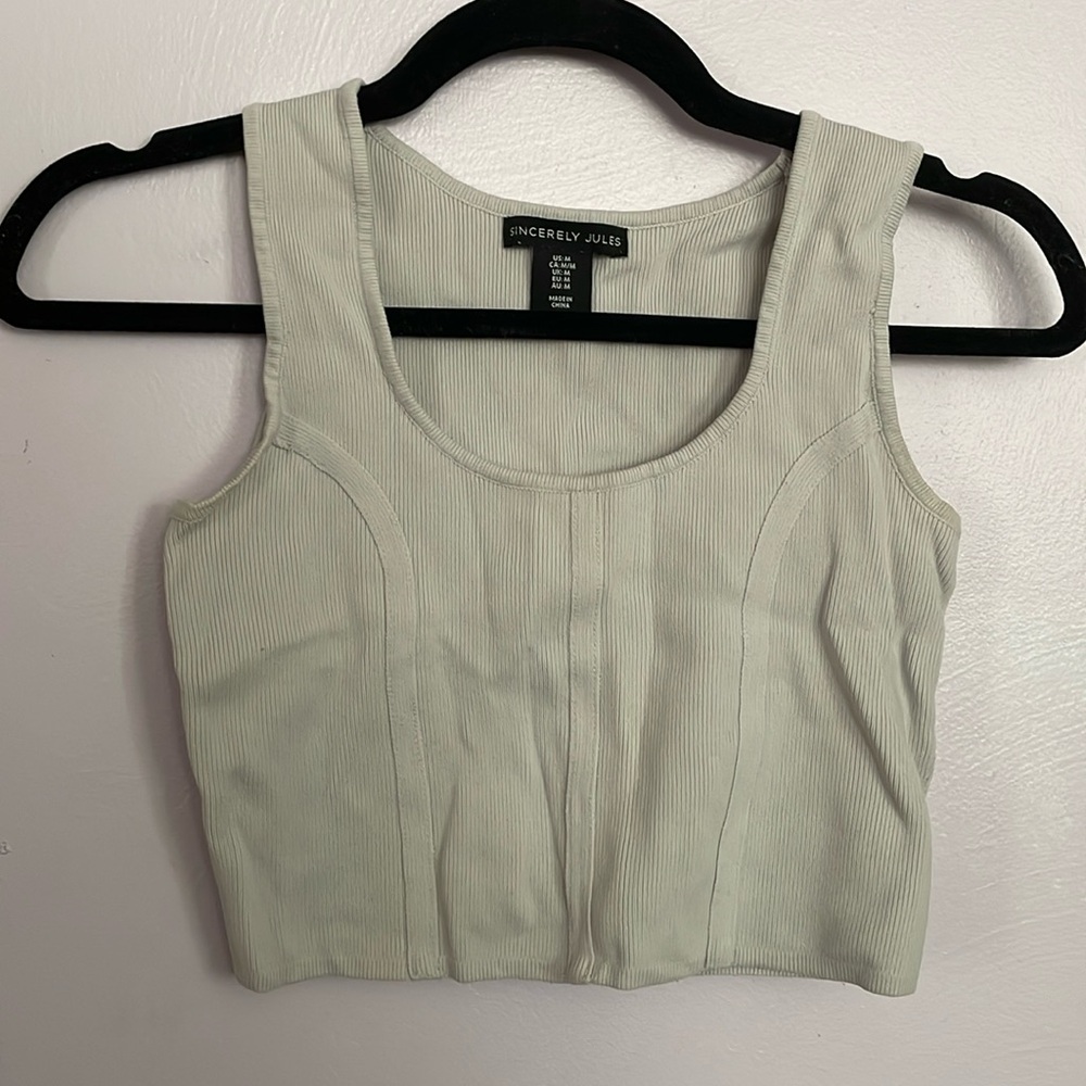 Cream corset top